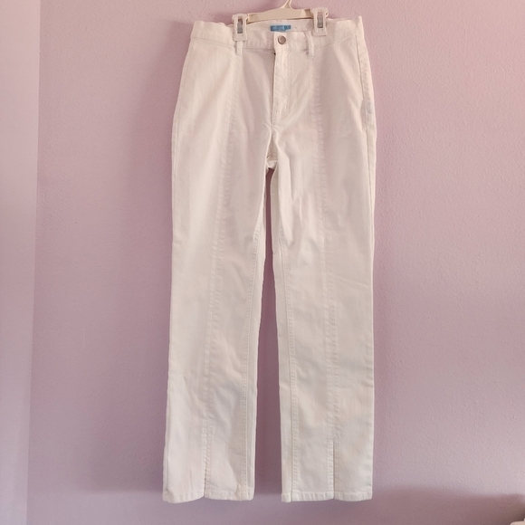 J. Mclaughlin Rainey straight leg jeans front seam kick flare ankle Lenght - Picture 2 of 12